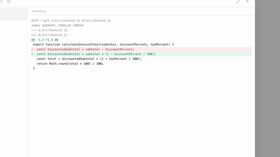 Code fix and passing tests